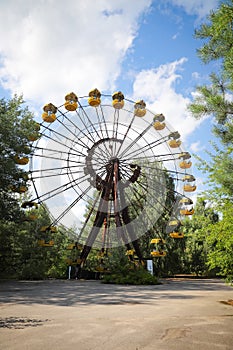 Ferris Wheel, Pripyat Town in Chernobyl Exclusion Zone, Ukraine