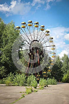 Ferris Wheel, Pripyat Town in Chernobyl Exclusion Zone, Ukraine