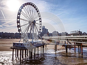 Ferris wheel at the Scheveningen Pier, The Netherlands. photo