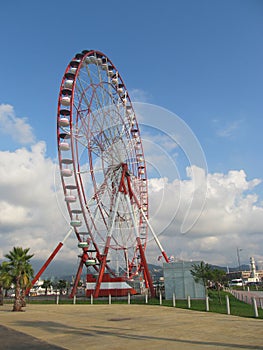 Ferris wheel on the seafront in Batumi, Georgia