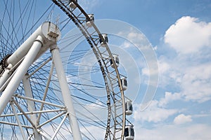 Ferris wheel in Shanghai china photo