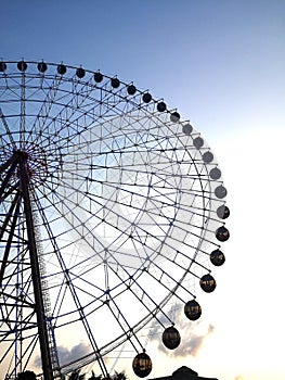 Ferris wheel in the sunset