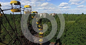 Ferris wheel - the symbol of the exclusion zone. Pripyat, Chernobyl