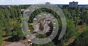 Ferris wheel - the symbol of the exclusion zone. Pripyat, Chernobyl