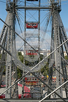 The Ferris wheel in Vienna, Austria