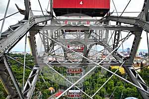Ferris wheel in Vienna city
