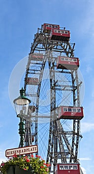 Ferris wheel of Vienna in Prater