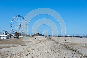 Ferris wheel in photo