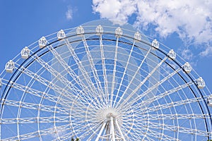 Ferris wheel in white color