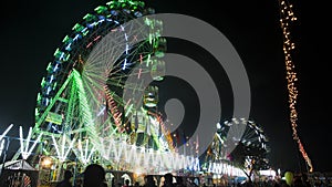 Ferris wheels in Pushkar Camel Fair, Pushkar,
