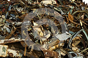 Ferrous scrap blue photo