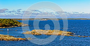 Ferry in the Aland archipelago