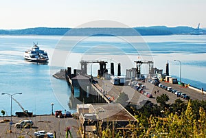 Ferry Arrives at the Dock