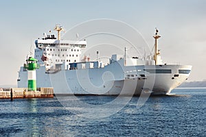 Ferry on the Baltic Sea