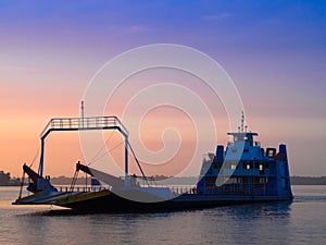 Ferry boat in Amazonian city