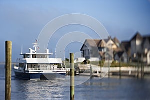 Ferry boat on Bald Head Island.