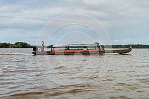 Ferry boat crossing Maroni Marowijne river