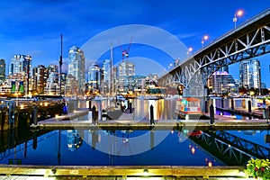 Ferry boat docked in Granville ,Vancouver,Canada