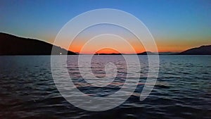 Ferry Boat at Night Time Lapse