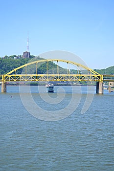 Ferry Boat on the Ohio River in Pittsburgh, PA