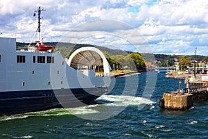 Ferry boat in port