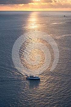 Ferry boat sailing in the sea