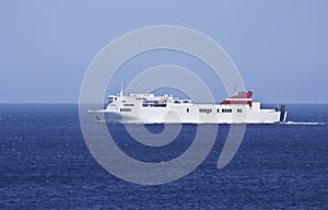 Ferry boat at sea photo