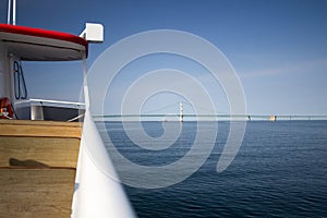 Ferry Boat To Mackinaw Island Michigan