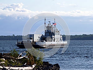 Ferry boat with truck 2 photo