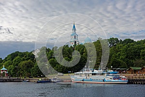 Ferry boat at Valaam island, Russia