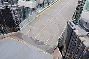 Ferry car desk entrance