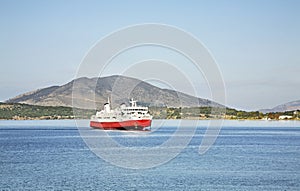 Ferry from Corfu to Igoumenitsa. Greece