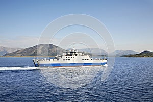 Ferry from Corfu to Igoumenitsa. Greece
