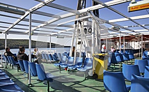 Ferry from Corfu to Igoumenitsa. Greece