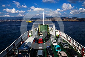 Ferry crossing the Messina Strait