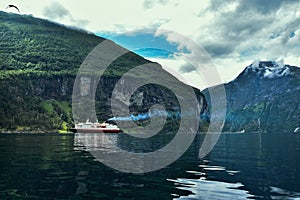 Ferry cruise at Geirangerfjord