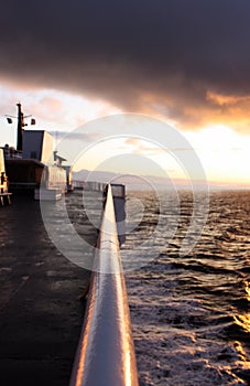 Ferry deck