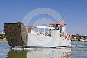 Ferry departs from El Rompido Marina, Huelva, Spain photo