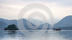 Ferry on Derwentwater, Keswick, Lake District, UK