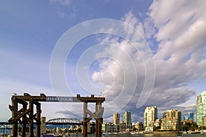 Ferry Dock at Granville Island in British Columbia Canada