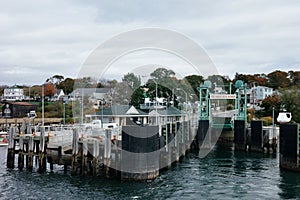Ferry Dock at Peaks Island in Casco Bay, Maine