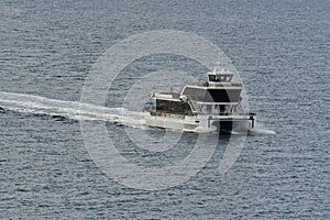 Ferry in fjord Oslo Norway scandinavia europe