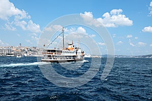 Ferry in istanbul bosphorus, Turkey