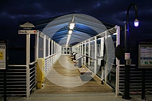 Ferry Jetty at Night