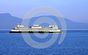 Ferry and Mountains