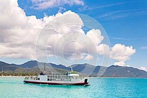 Ferry near Koh Phangan island photo