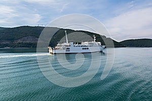 Ferry from port of Igoumenitsa to Corfu Island, Greece