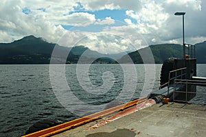 The ferry quay at Ropeid in Suldal municipality in Rogaland county, Norway