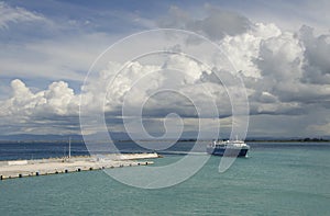 Ferry returning to port