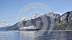 Ferry in Southeast Alaska photo